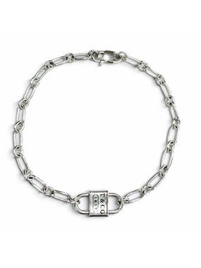Tiffany & Co Double Lock Bracelet Silver